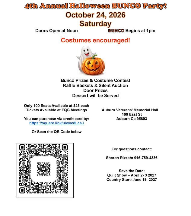 Bunco 2026 flyer